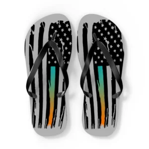 "Phinmerica" Flip Flops - Light Grey