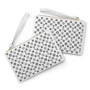 72 Clutch Bag ~ White & Black