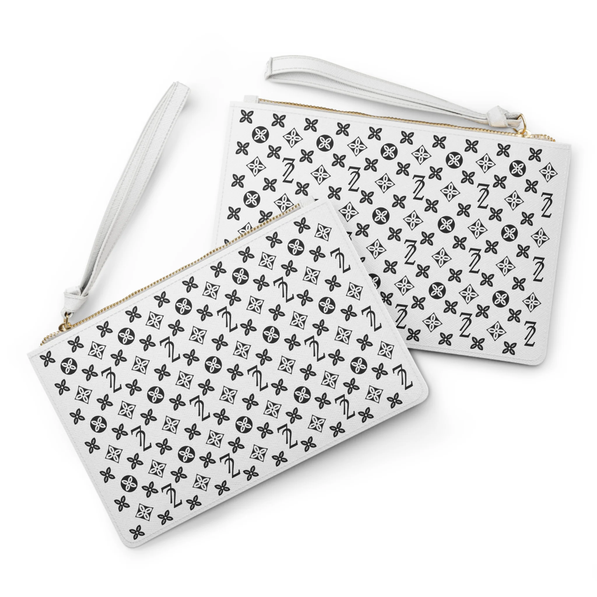 72 Clutch Bag ~ White & Black