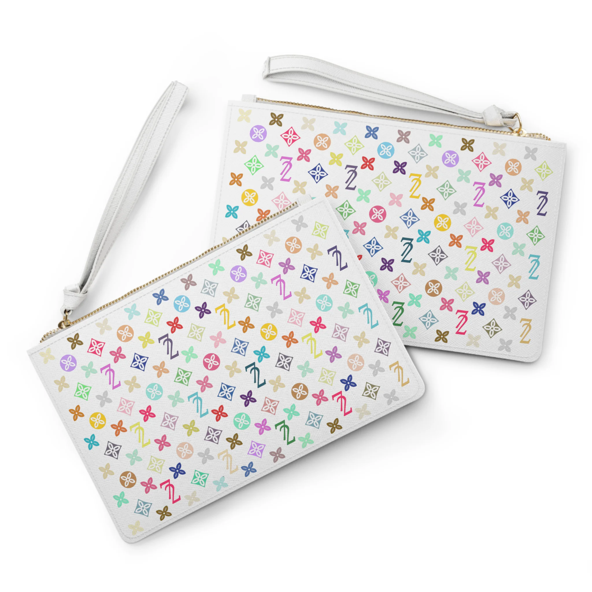 72 Clutch Bag ~ White & Omni