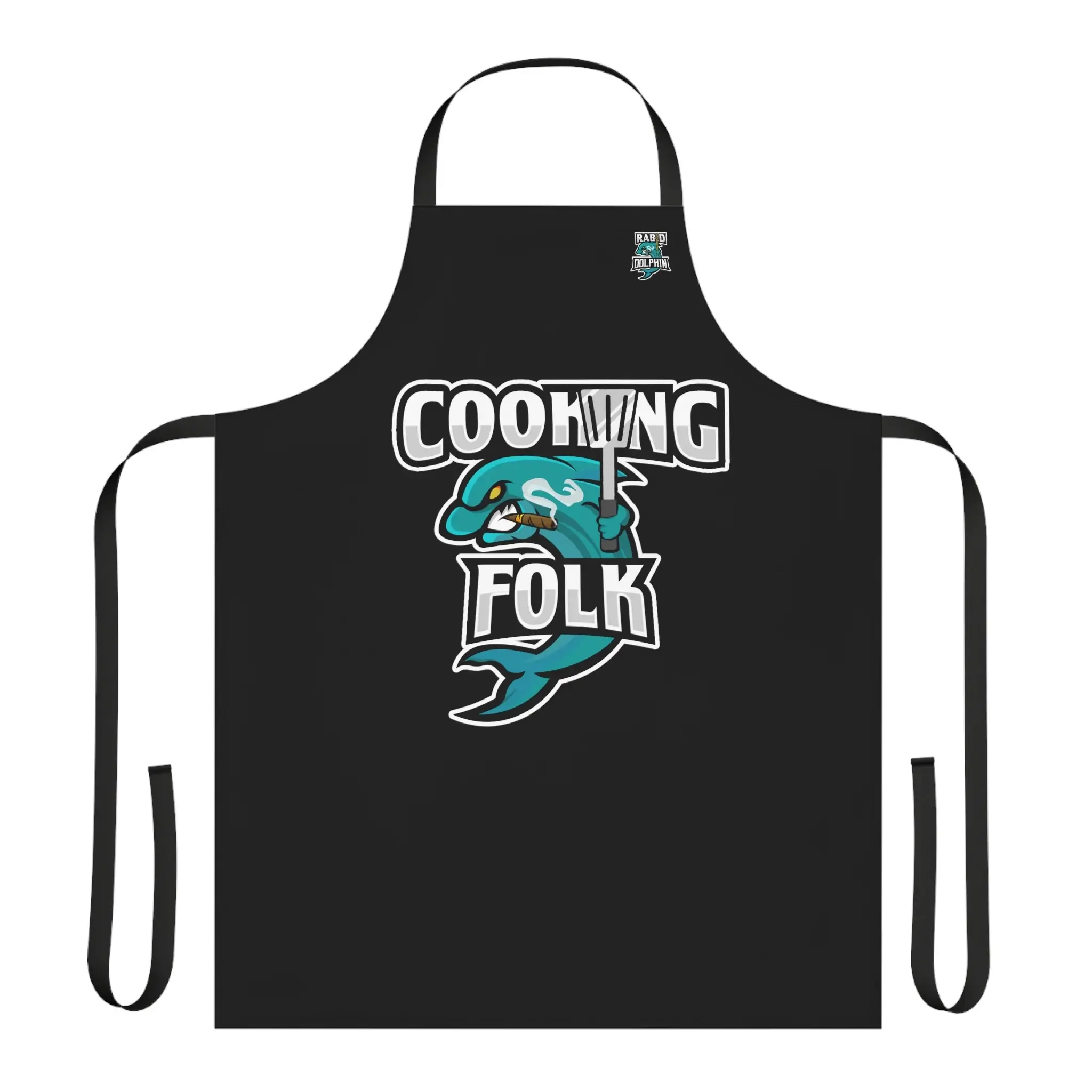 Rabid Dolphin "Cooking Folk" Apron - Image 4