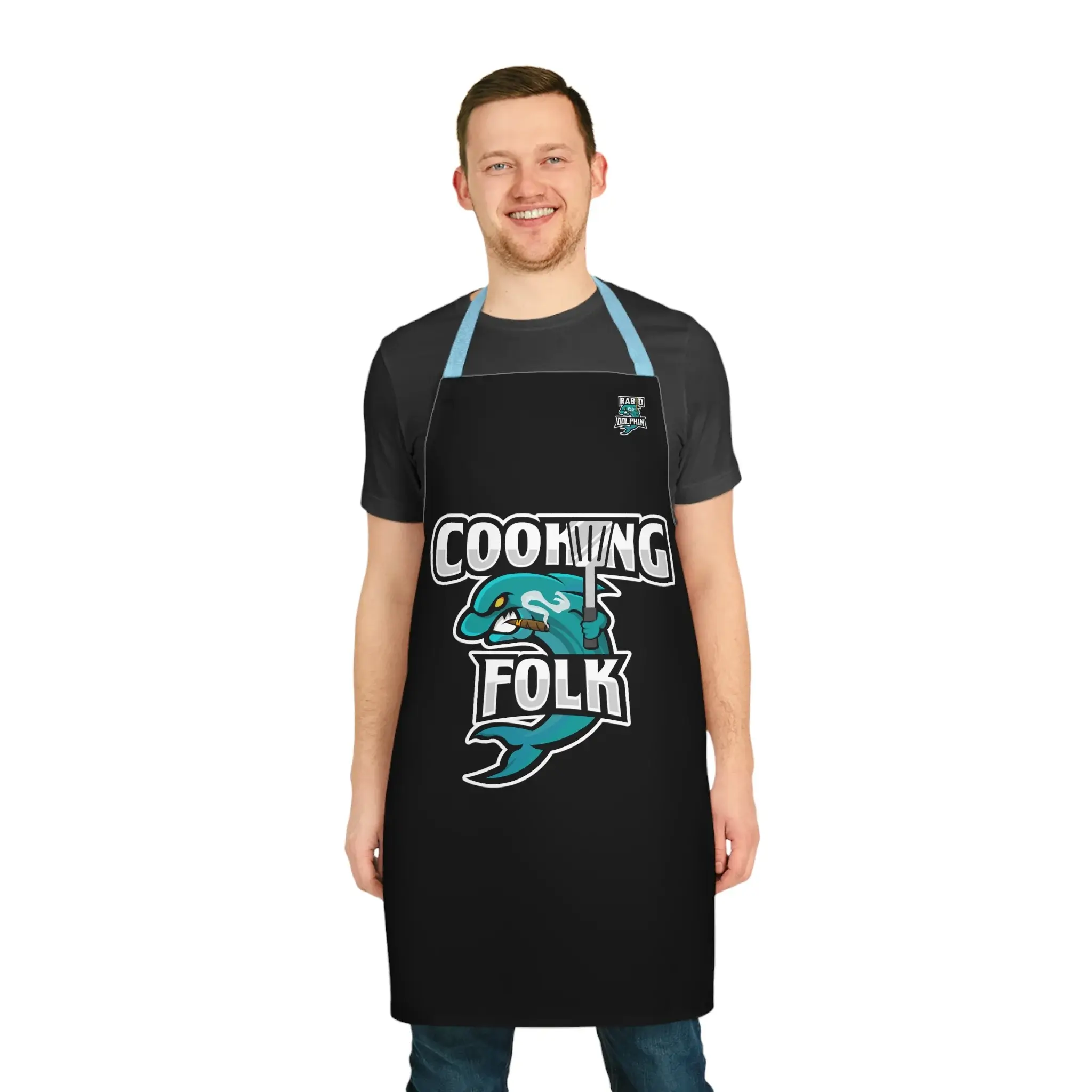 Rabid Dolphin "Cooking Folk" Apron - Image 2