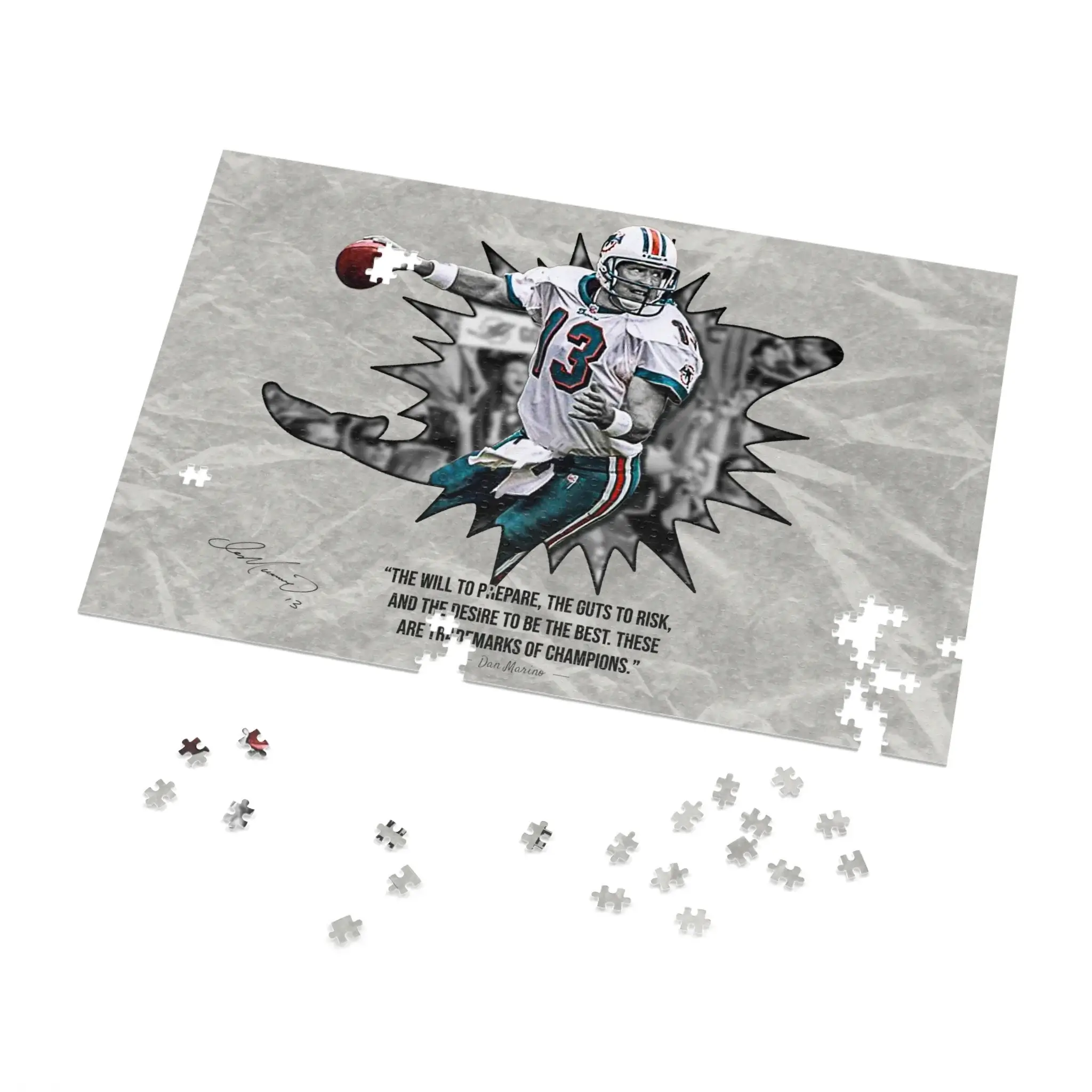 Dan Marino Quote Jigsaw Puzzle (30, 110, 252, 500,1000-Piece) - Image 3