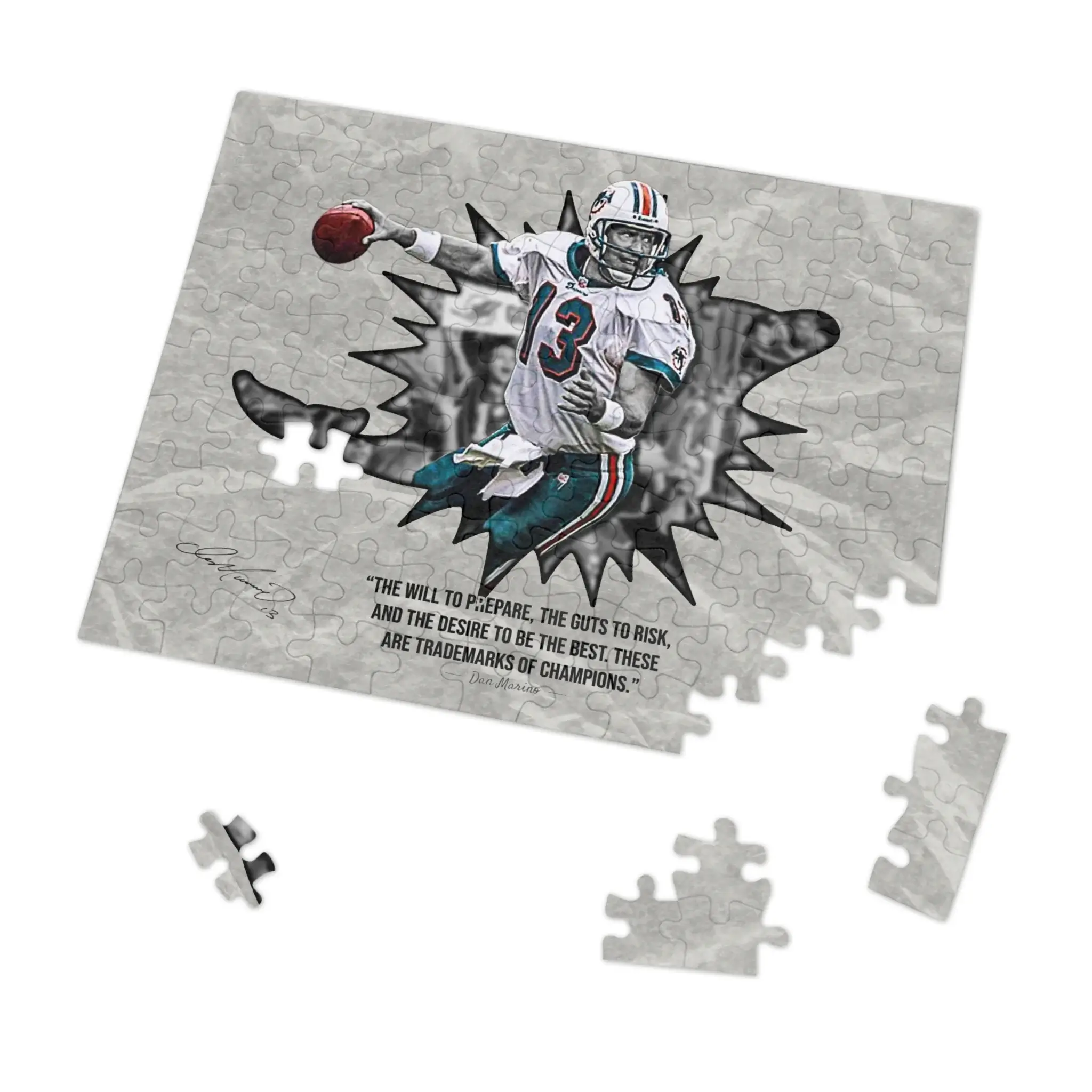 Dan Marino Quote Jigsaw Puzzle (30, 110, 252, 500,1000-Piece) - Image 4