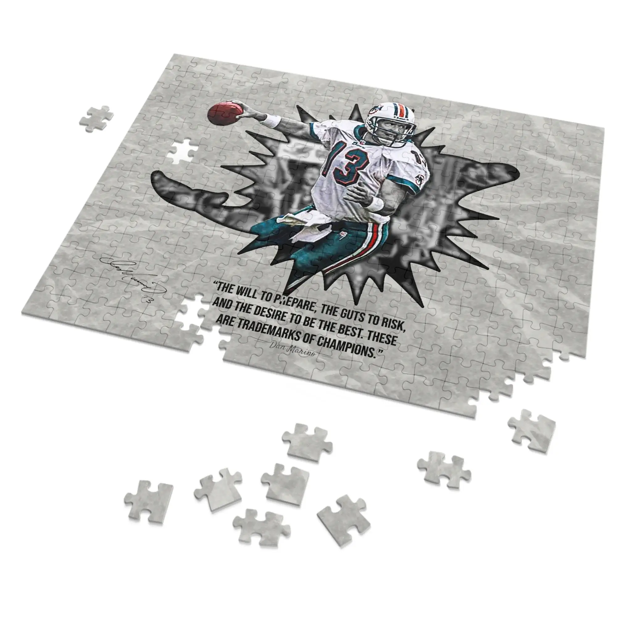 Dan Marino Quote Jigsaw Puzzle (30, 110, 252, 500,1000-Piece) - Image 7