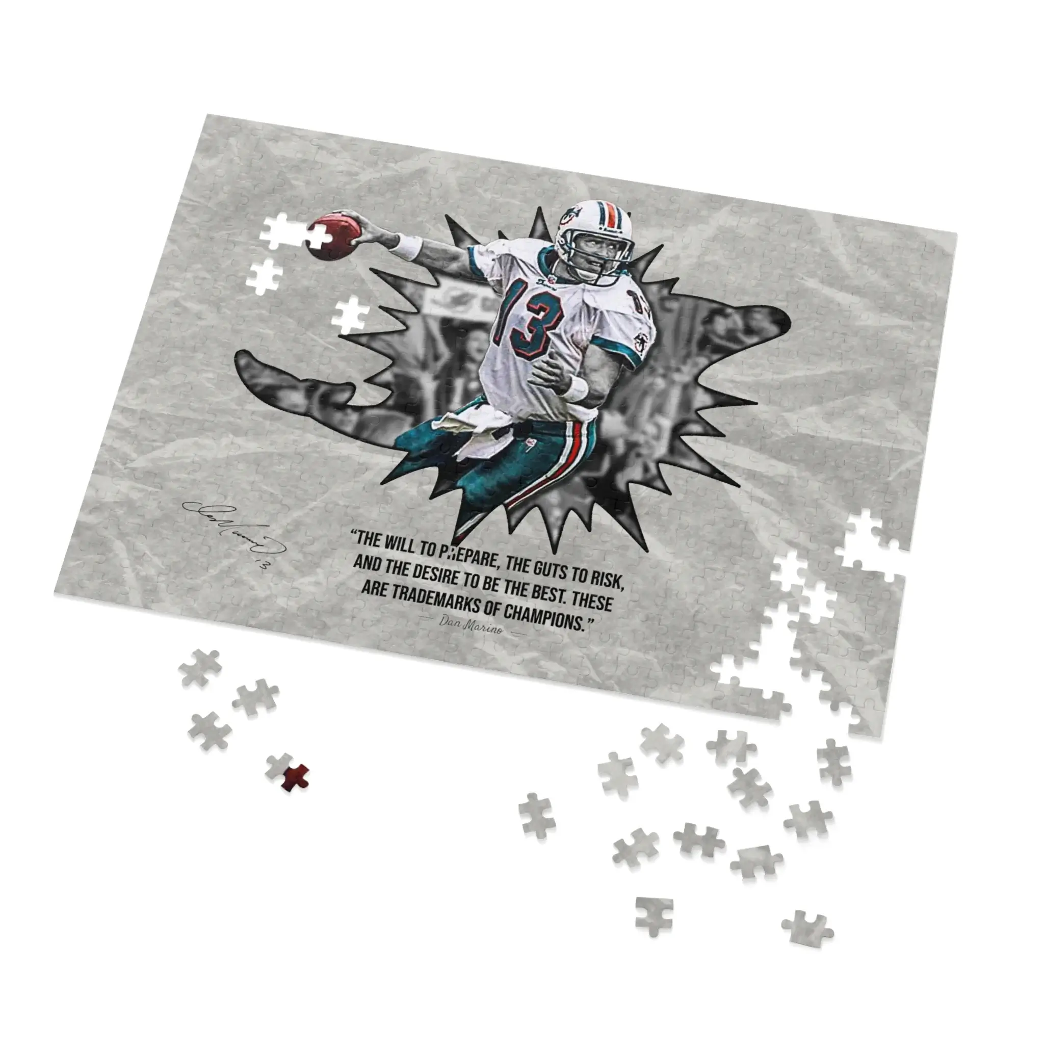 Dan Marino Quote Jigsaw Puzzle (30, 110, 252, 500,1000-Piece) - Image 6