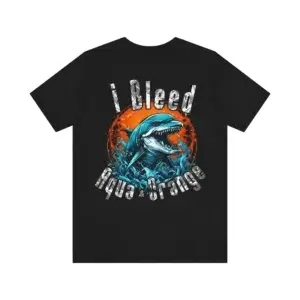 I Bleed Aqua & Orange T-Shirt