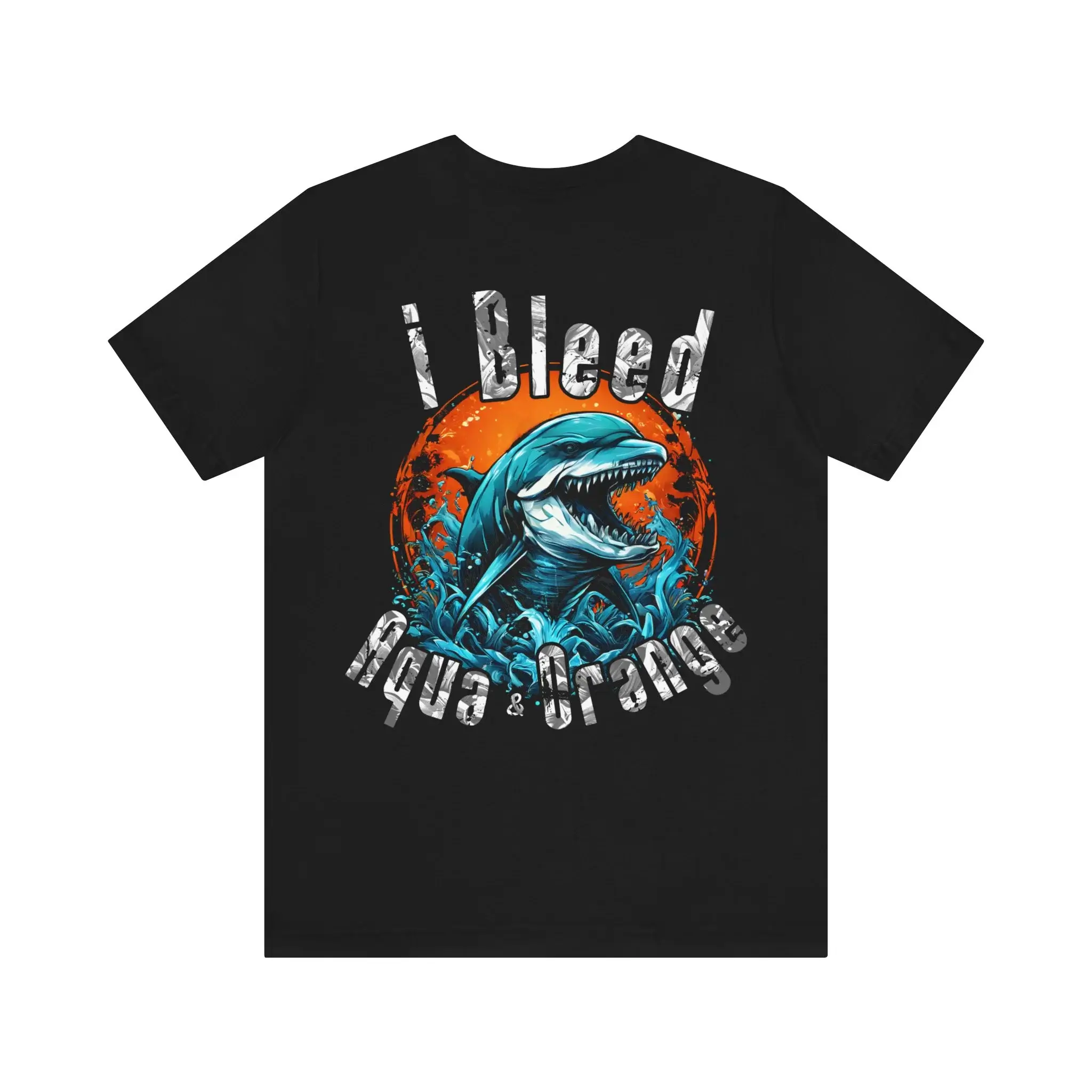 I Bleed Aqua & Orange T-Shirt